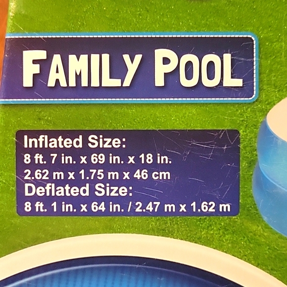 1 NWT H2o Go Family Rectangular Pool 186 Gal Bestway Kid's 6+ - Picture 7 of 7